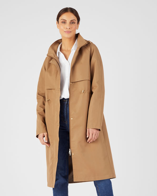 Parka longue esprit trench