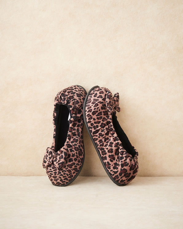 Ballerines d'intérieur en velours