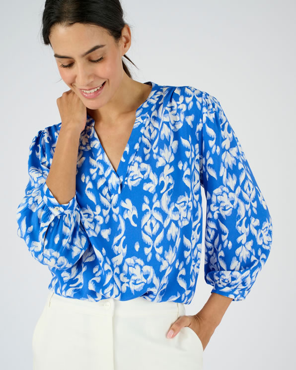 Blouse imprimée pure viscose