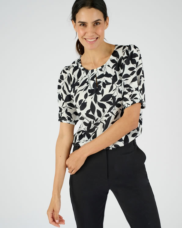 Blouse satinée