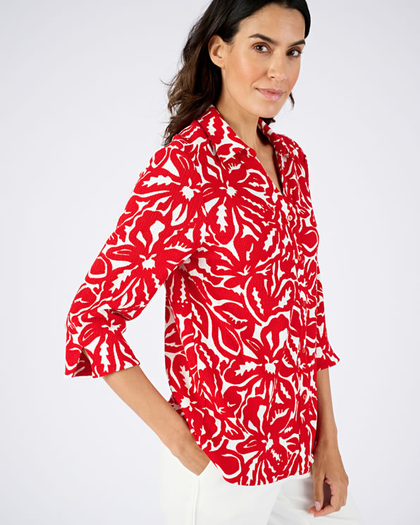 Chemisier maille texturée