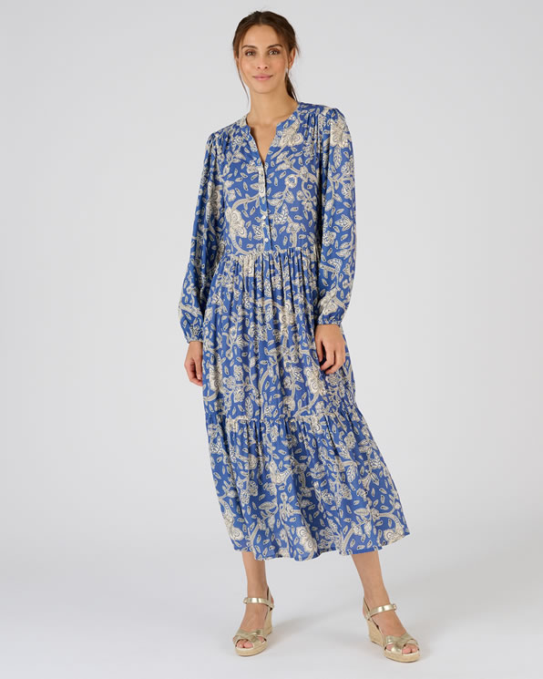 Robe à étages fibres pure viscose Lenzing™ EcoVero™