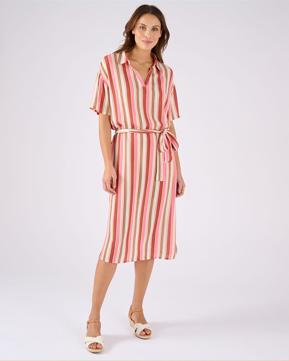 Robe en tissu créponné pure viscose