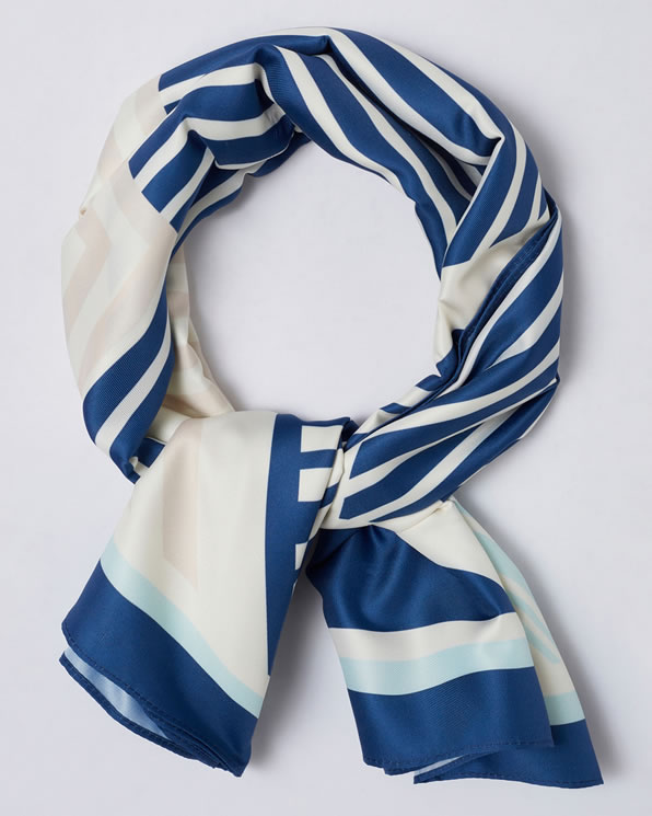 Foulard carré motif géométrique