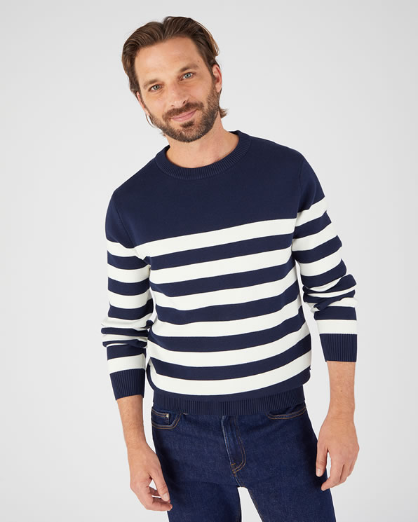 Pull esprit marinière