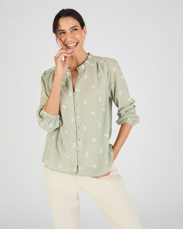 Blouse ample en pur coton biologique