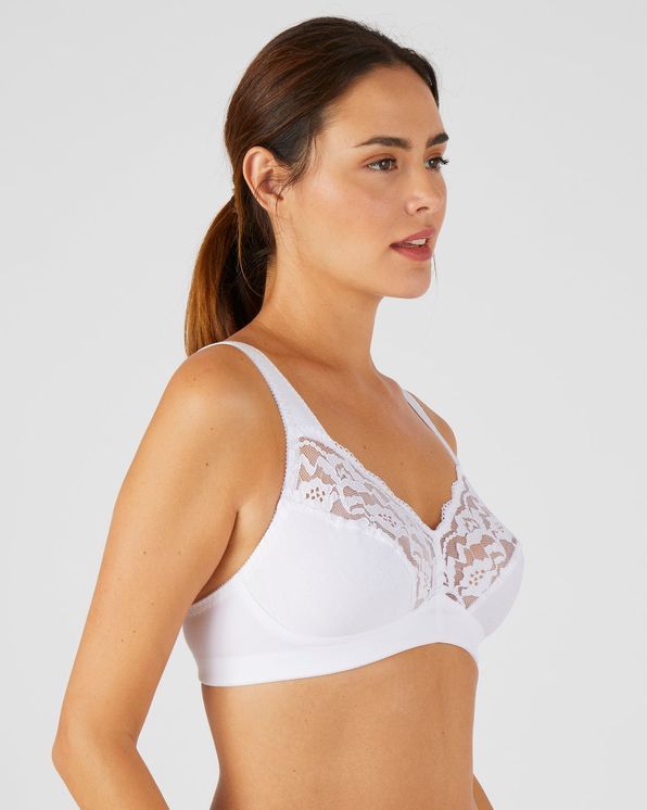 Soutien-gorge sans armatures, basque élastiquée