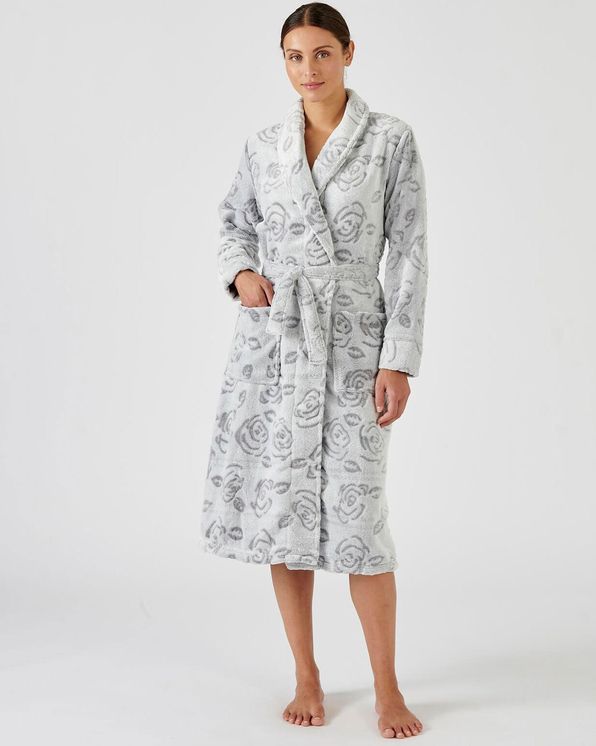 Robe de chambre maille moelleuse fantaisie