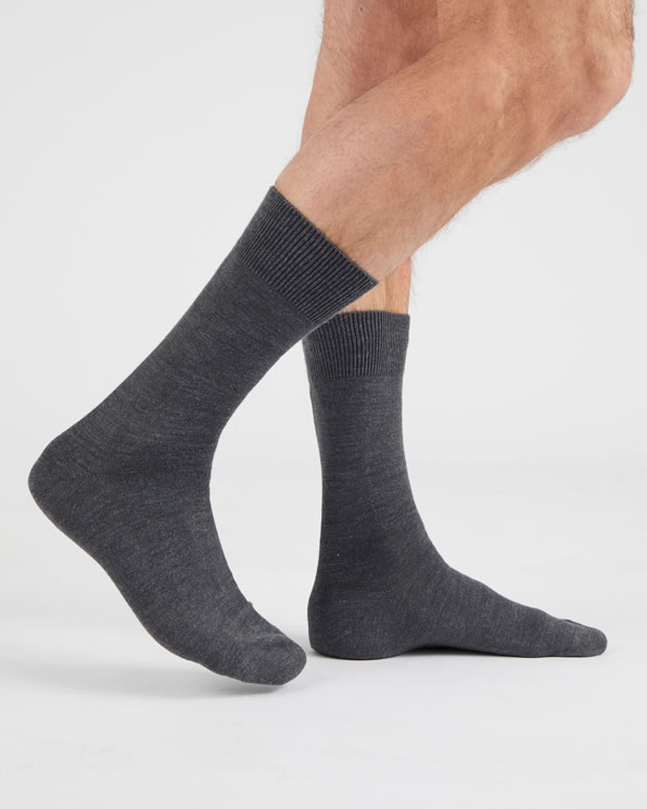 Lot de 2 paires de chaussettes mélange Thermolactyl et soie