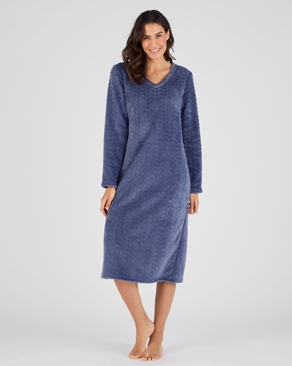 Chemise de nuit Thermolactyl maille reliéfée