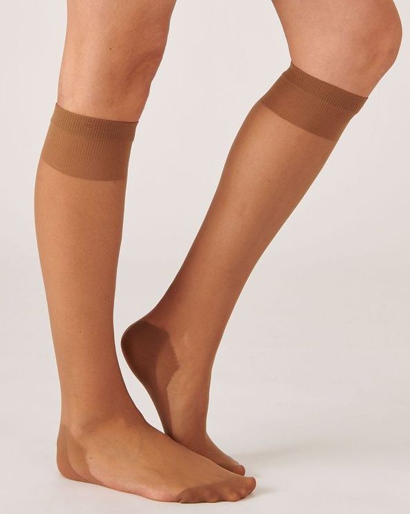 Lot de 4 paires de mi-bas mousse 20D