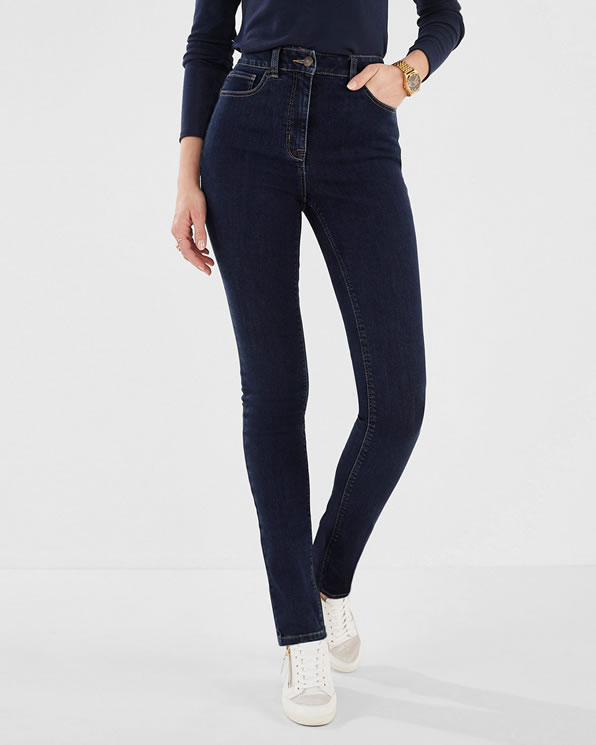 Jean ventre plat Perfect Fit by Damart Taille haute slim Pantalons Damart Luxembourg