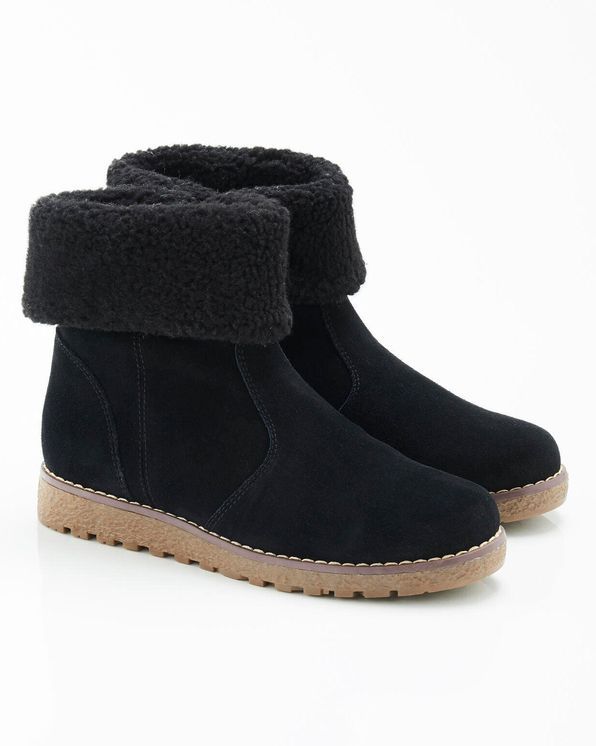 Boots croute de sales cuir