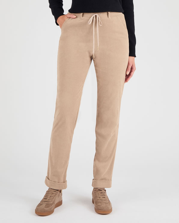 Pantalon velours milleraies enfilable