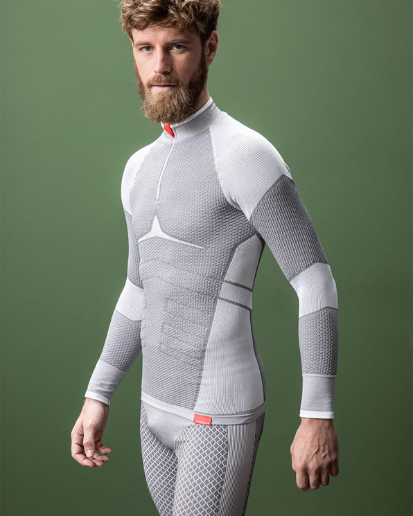 T-shirt col zippé Energy Thermolactyl 4 homme