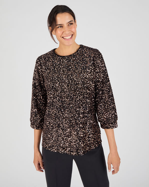 Blouse à sequins