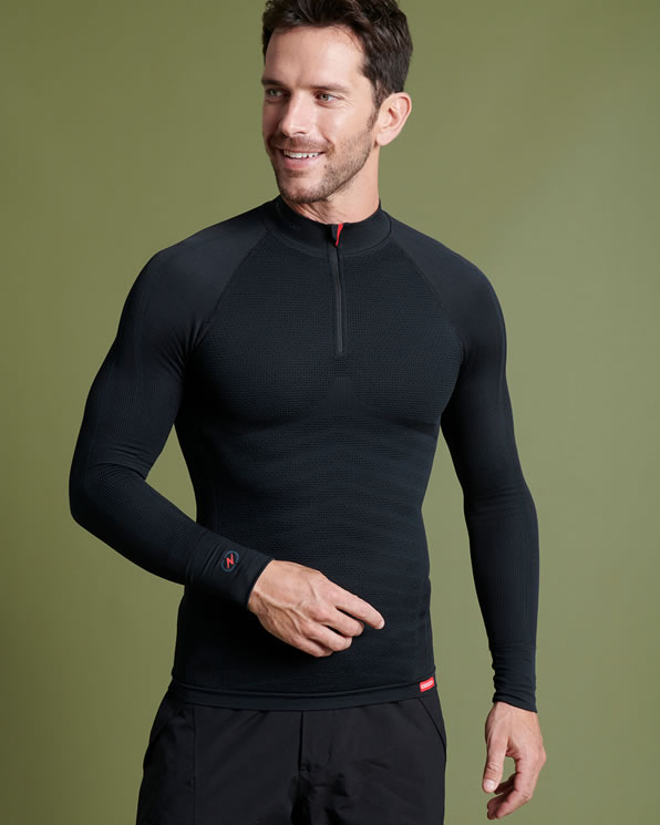 T-shirt col zippé Energy Thermolactyl 5 homme