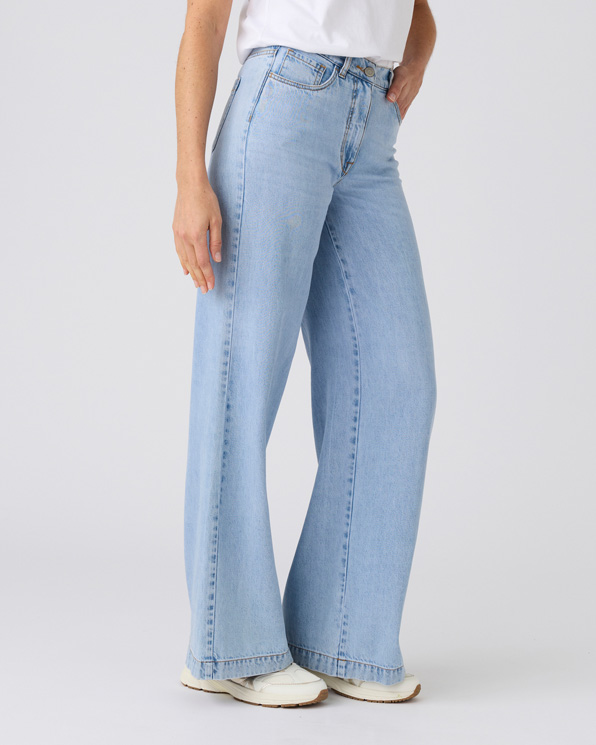 Pantalon large fibres Lyocell Tencel™ et coton