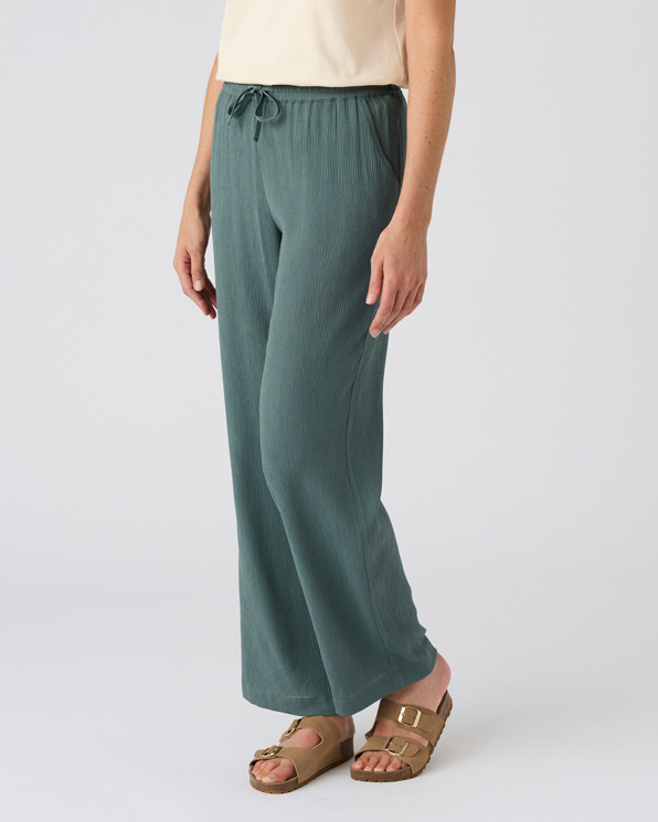 Pantalon crépon enfilable