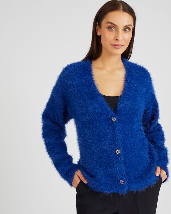 Gilet court maille poilue douce Pulls et gilets Damart Luxembourg