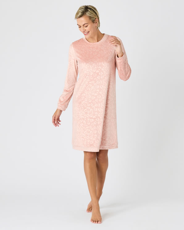 Chemise de nuit Thermolactyl en velours embossé