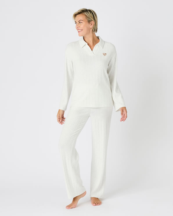 Pyjama Thermolactyl en maille côtelée