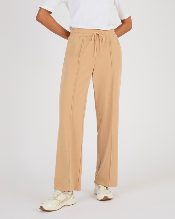 Pantalon large en maille piquée