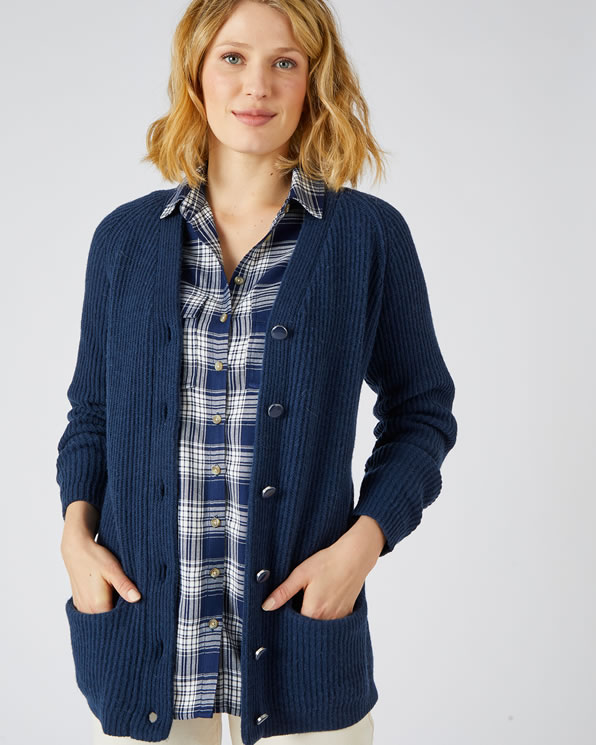 Gilet long melange laine Pulls et gilets Damart Luxembourg