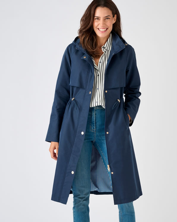 Parka longue esprit trench