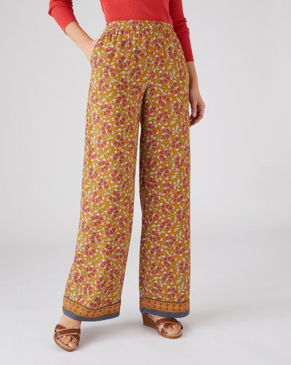 Pantalon best sale imprimé fleuri