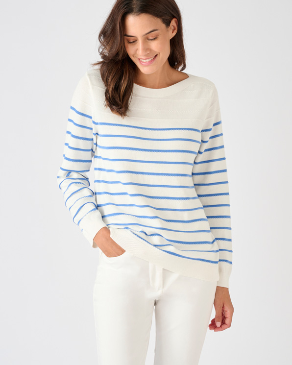 Pull rayures fantaisie