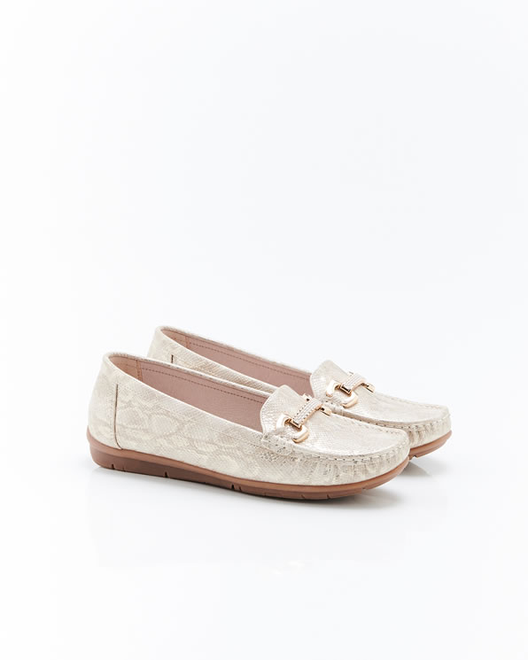 Mocassins motif animalier