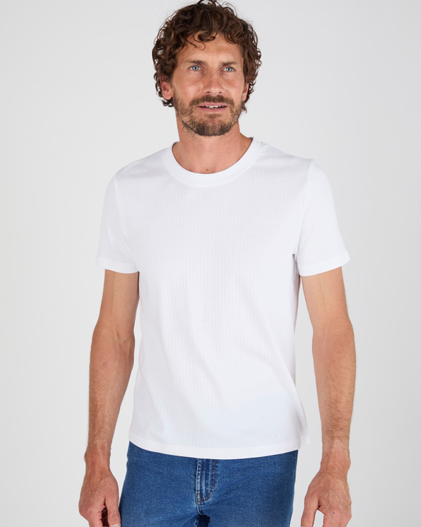 T-shirt Essential en maille côtelée