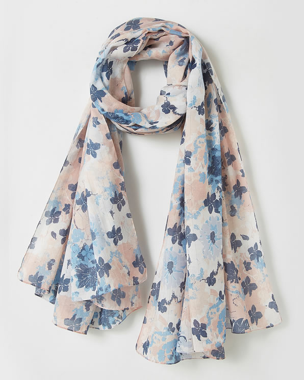 Foulard avec fils argentés