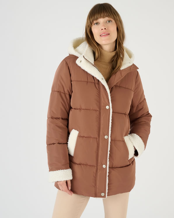 Doudoune chaude details moutonnes Thermolactyl recyclee Manteaux vestes Damart Luxembourg