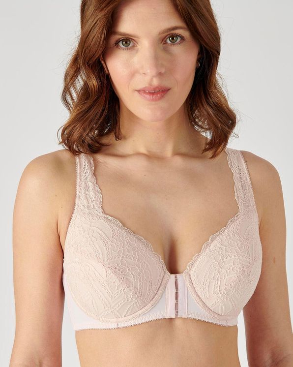 Soutien-gorge post opératoire avec armatures, ouverture devant