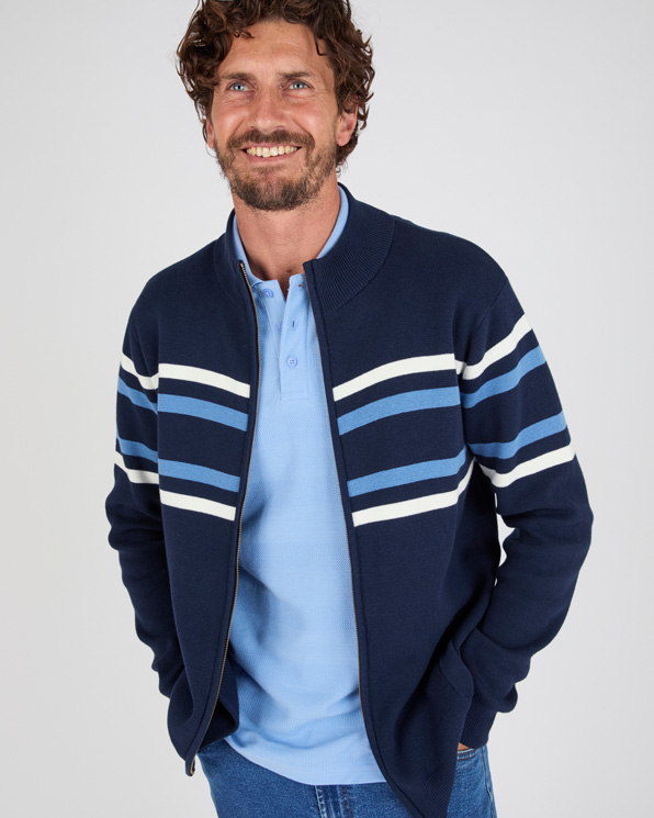 Gilet zippé col montant