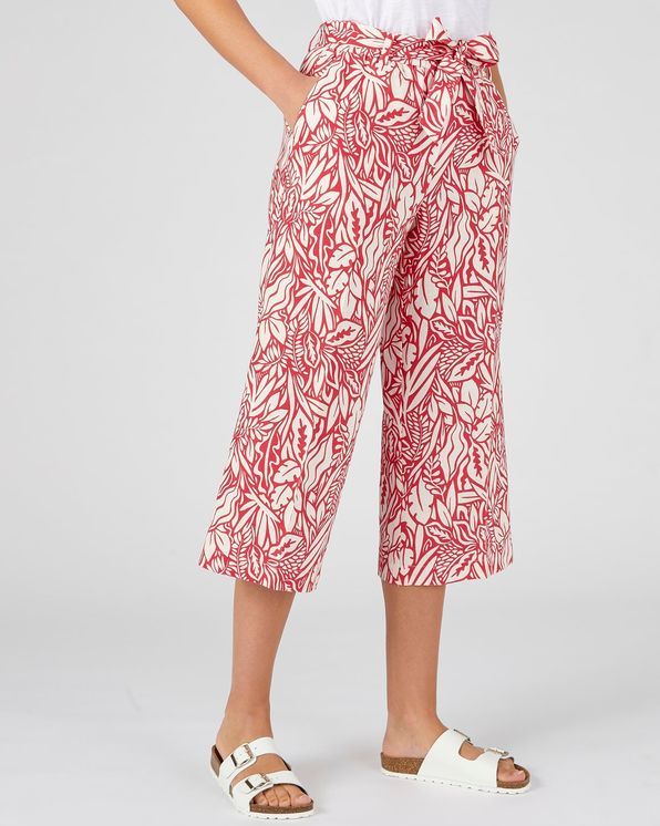 Pantacourt enfilable m lange lin Pantalons Damart Luxembourg