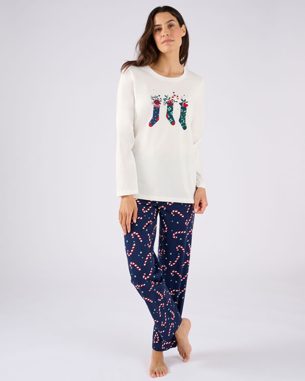 Pyjama de Noël en maille jersey pur coton