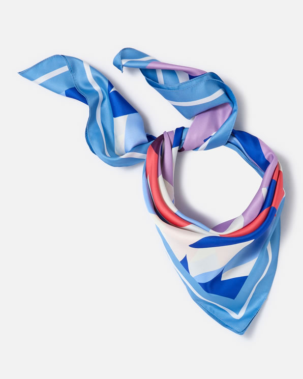 Foulard grand carré fleuri
