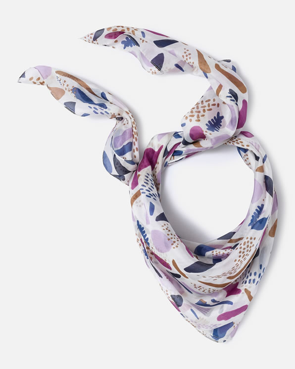 Foulard pure soie esprit tachiste