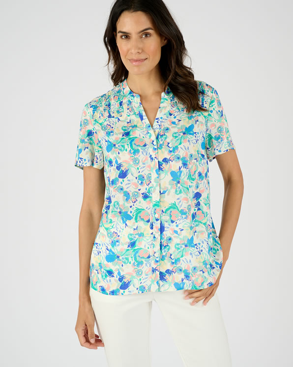Chemisier à smocks Climatyl