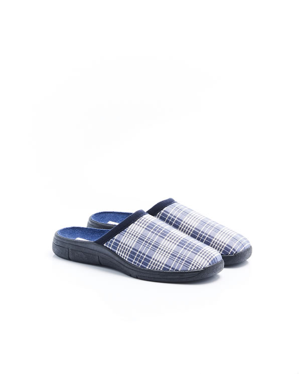 Mules à carreaux