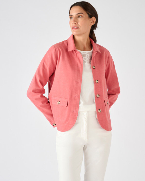Veste mélange fibres Lyocell Tencel™ et coton
