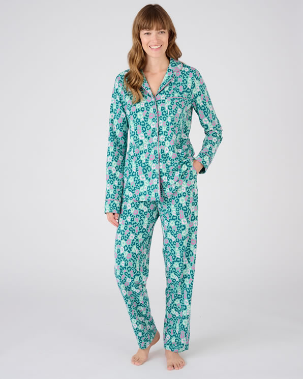 Pyjaveste Maille jersey imprim fleurs Thermolactyl Pyjamas