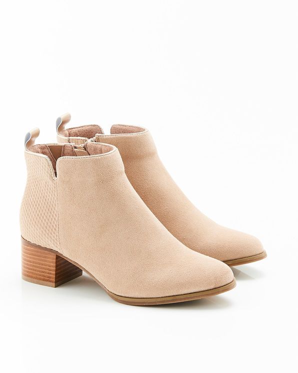 Boots cro te de cuir vachette d perlant fantaisie Bottes