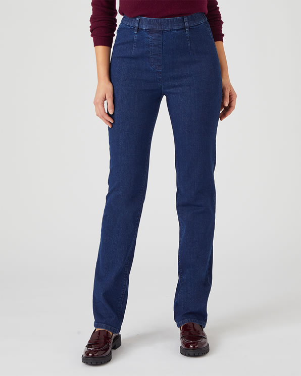 Jean effet ventre plat