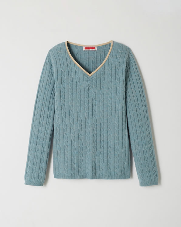 Pull Thermolactyl fille, maille torsadée