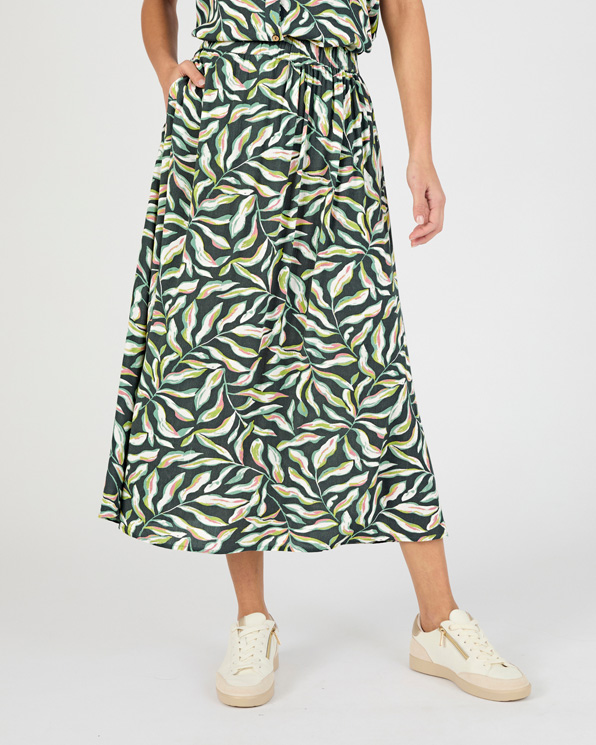 Jupe enfilable pure viscose créponnée Lenzing™ EcoVero™