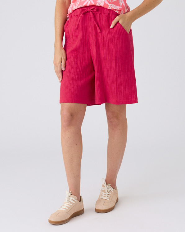 Bermuda en gaze de coton